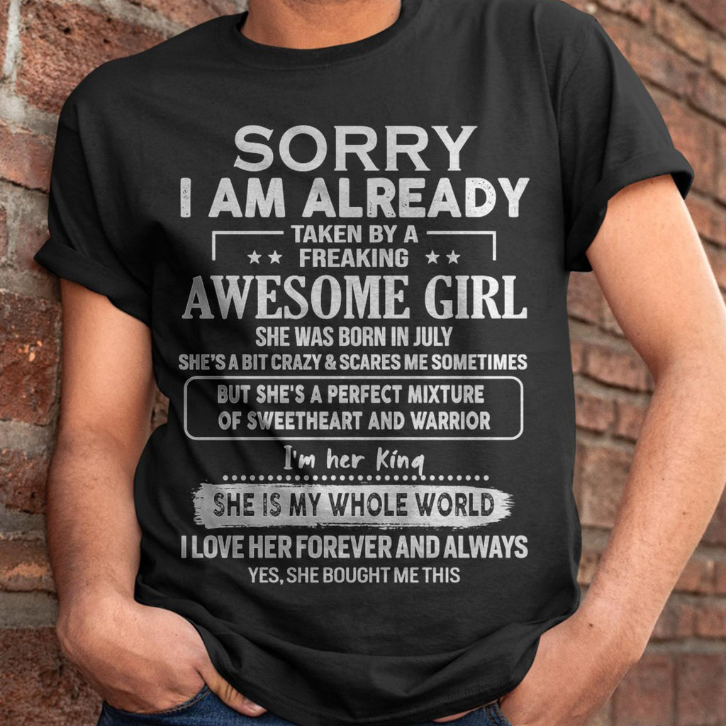 July - Awesome Girl - Perfect Gift For Your Boyfriend, Husband From Wife - NGHL07 (SKU04-86MT-07)
