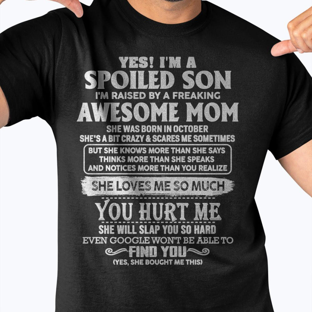 October - Awesome Mom - Perfect Gift For Son From Mom - NGHL10 (SKU05-47-10)