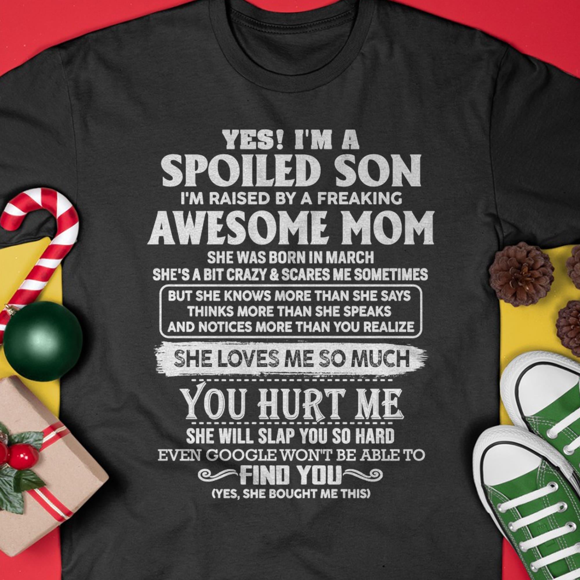 March - Awesome Mom - Perfect Gift For Spoiled Son From Mom - NGHL03 (SKU05-47-03)