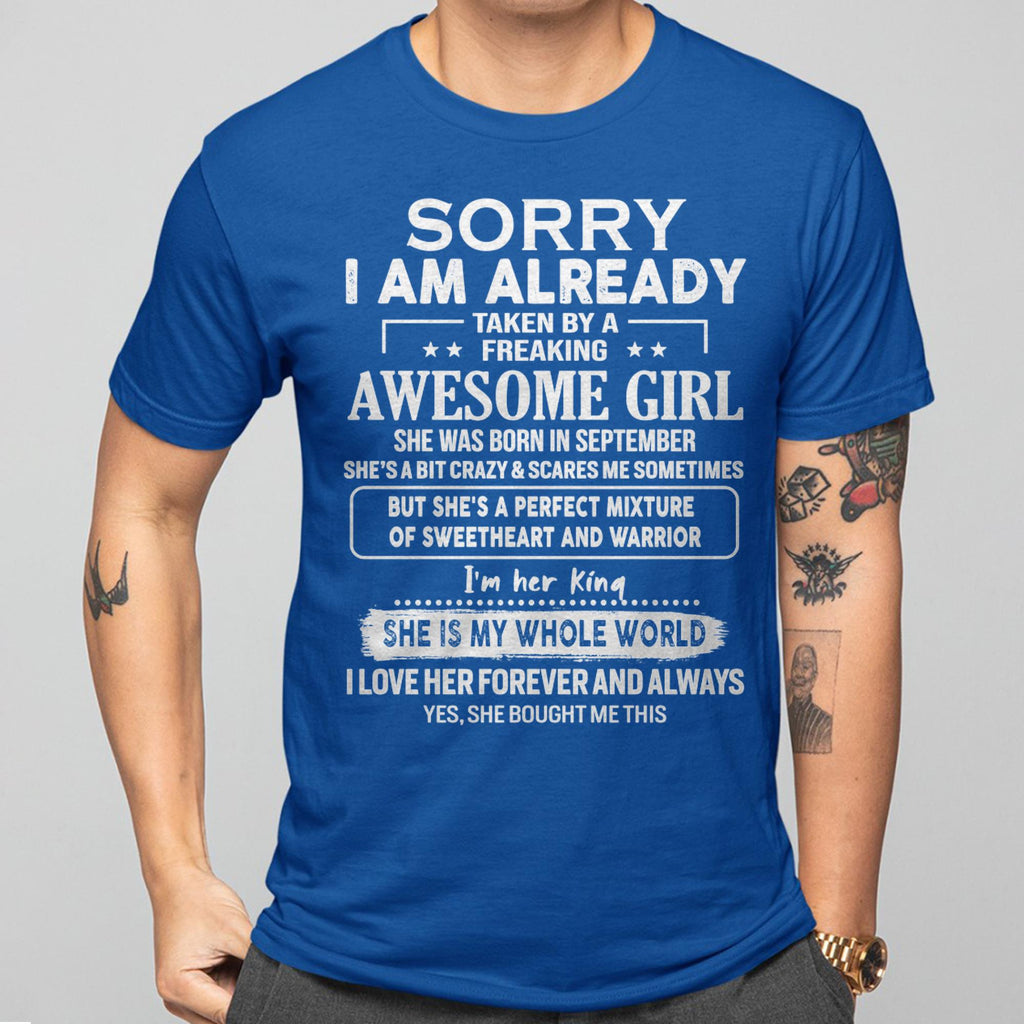September - Awesome Girl - Perfect Gift For Your Boyfriend, Husband From Wife - NGHL09 (SKU04-86MT-09)