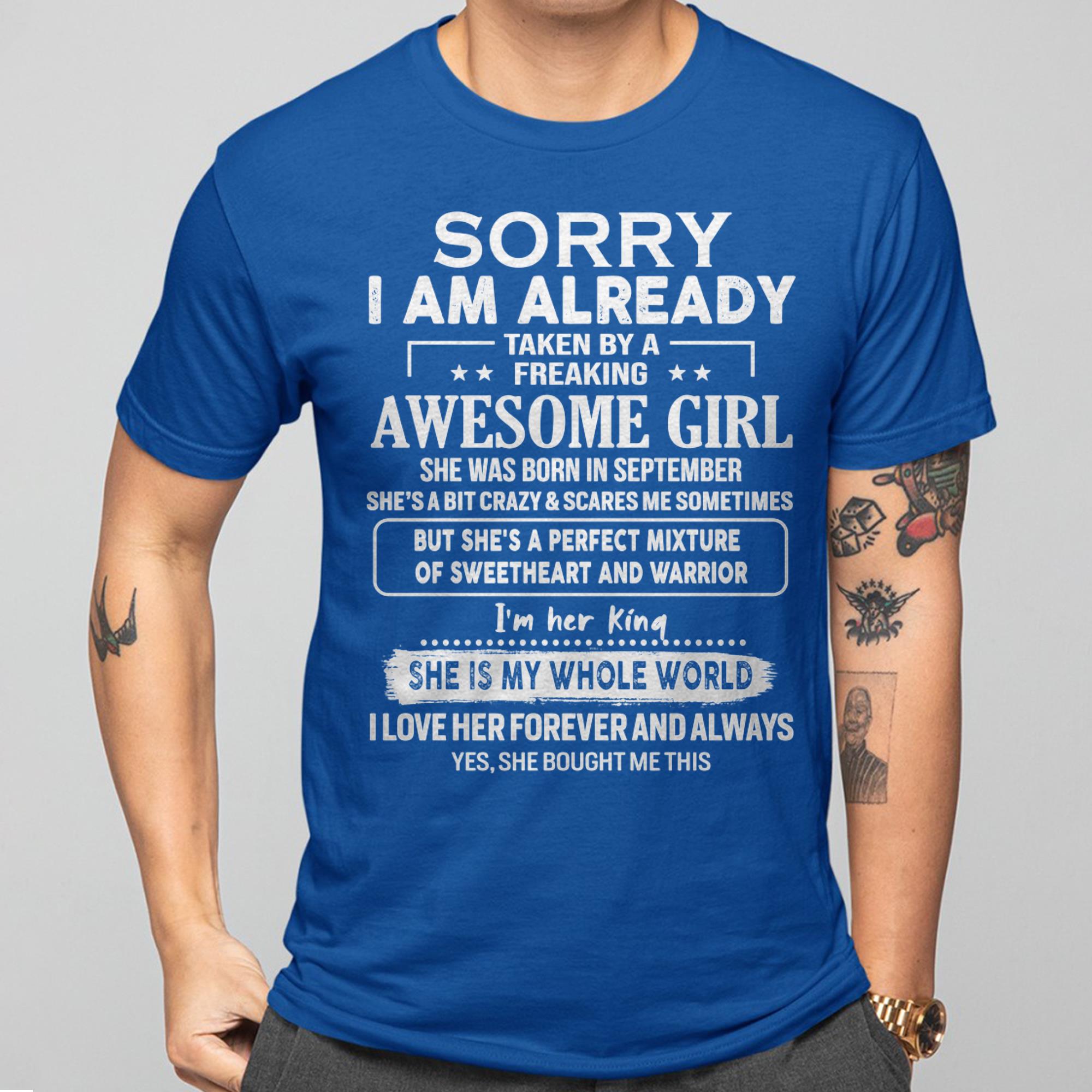 September - Awesome Girl - Perfect Gift For Your Boyfriend, Husband From Wife - NGHL09 (SKU04-86MT-09)