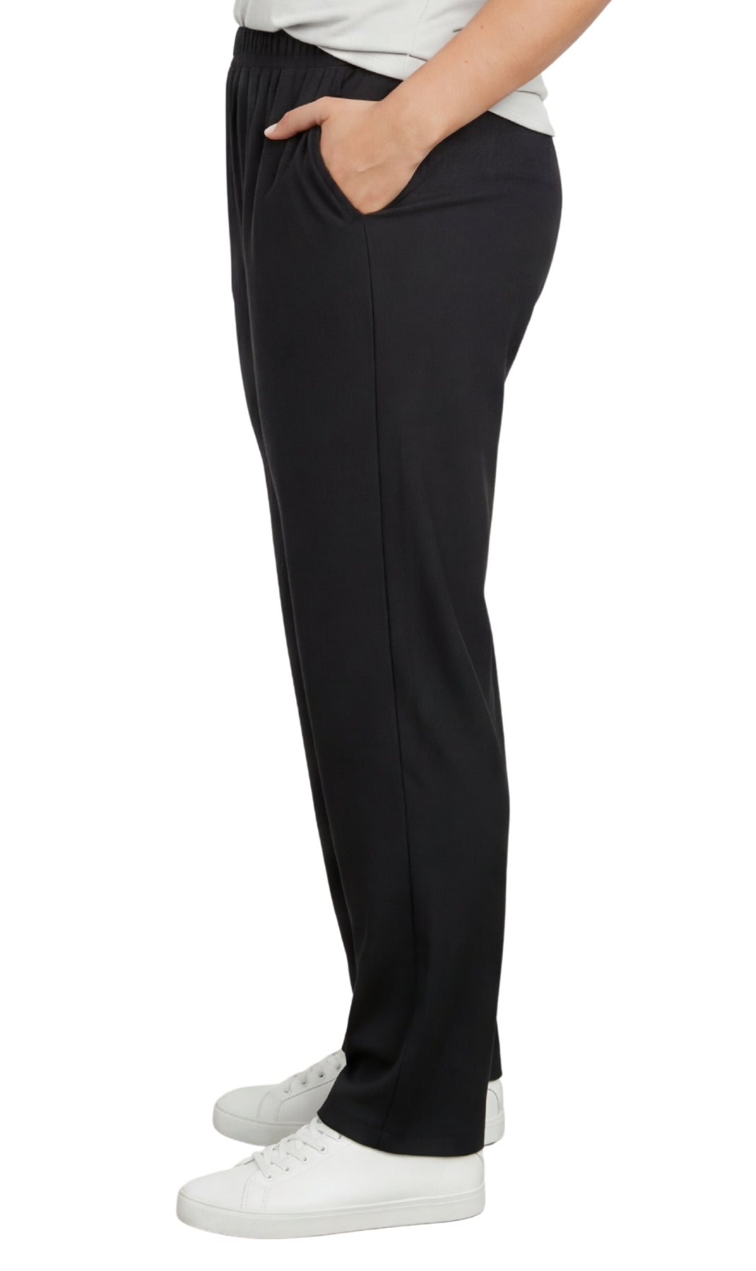 Women's Lightweight Pull-On Denim Jeans with Elastic Waist – Relaxed Fit Stretch Jeans for Casual Everyday Wear
