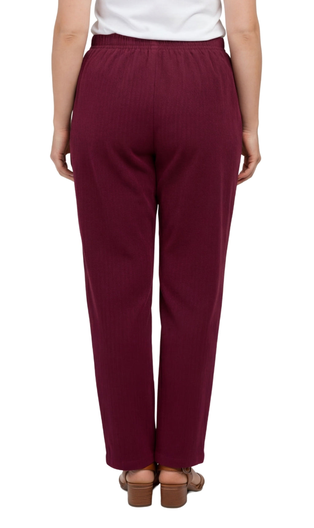 Women's Pull-On Fine Wale Corduroy Pants — Soft Covered Elastic Waist