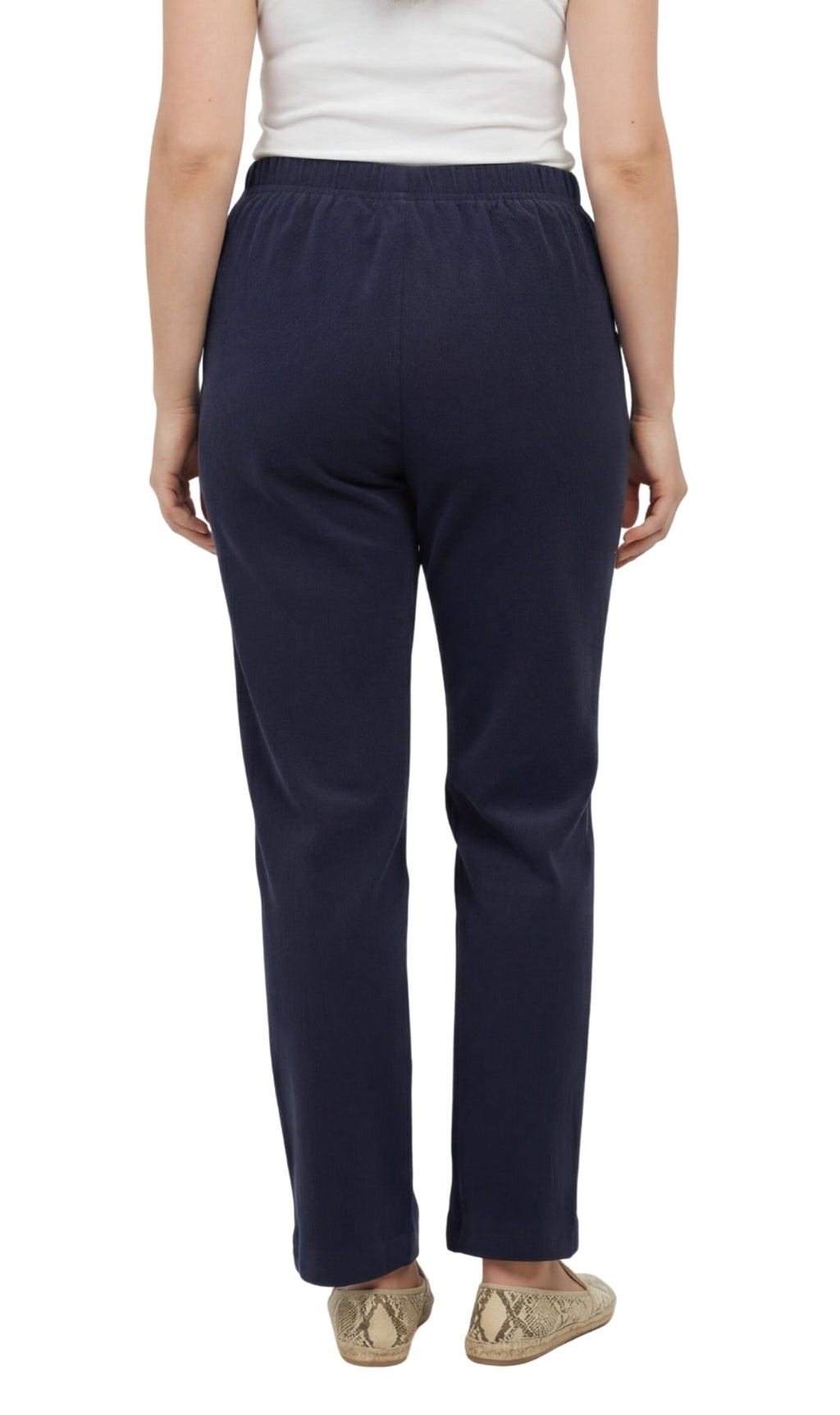 Women's Pull-On Fine Wale Corduroy Pants — Soft Covered Elastic Waist