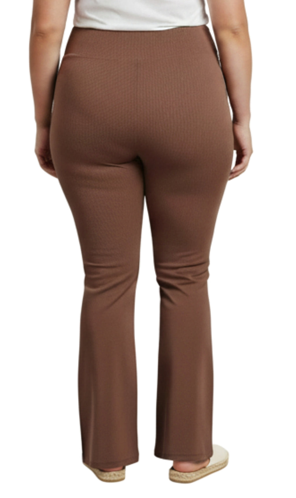 Women's Bootcut Flare Leggings — Pull-On Cotton Stretch with Crossover Waist