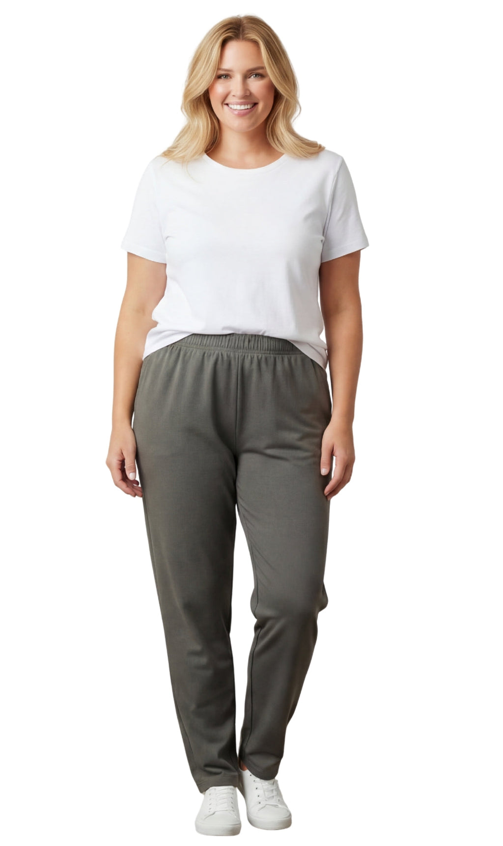 Women's High-Waisted Premium Cotton Stretch Leggings — Dressy Black