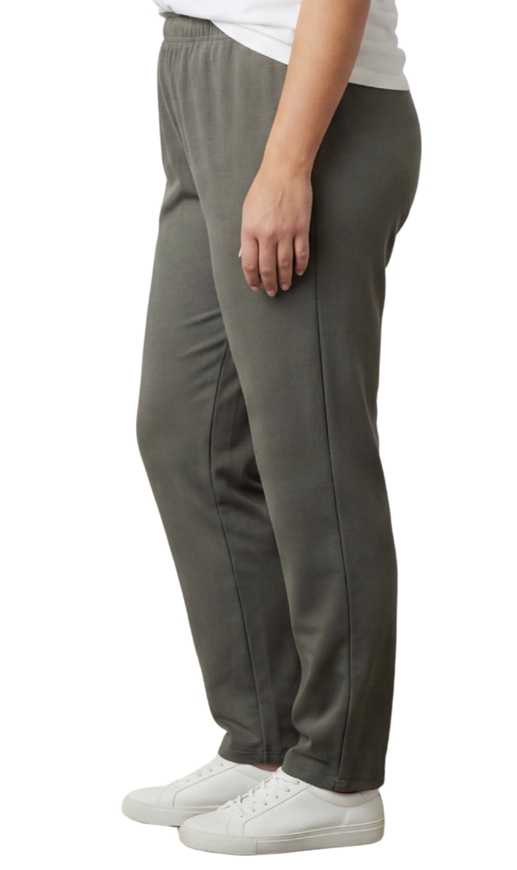 Women's High-Waisted Premium Cotton Stretch Leggings — Dressy Black