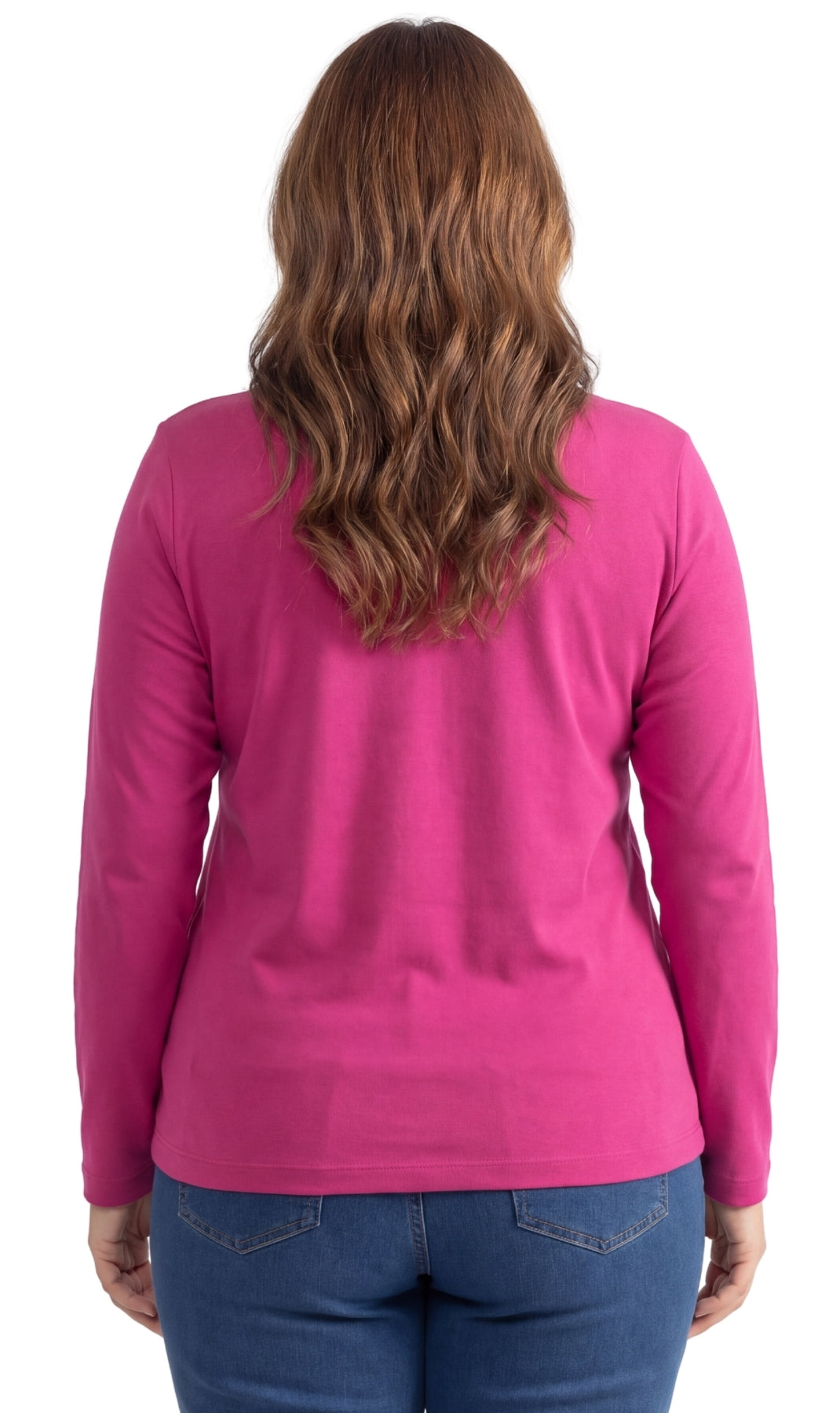 Women's Long Sleeve Relaxed Fit Turtleneck Top