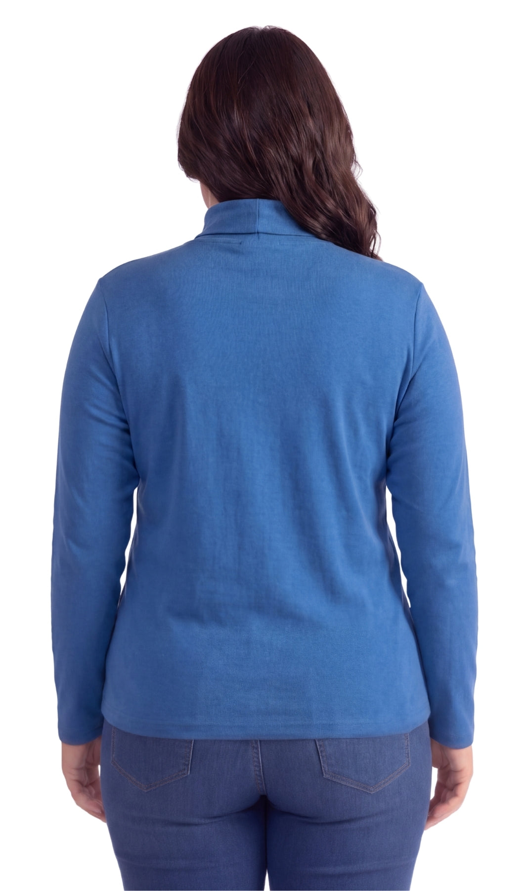 Women's Long Sleeve Relaxed Fit Turtleneck Top