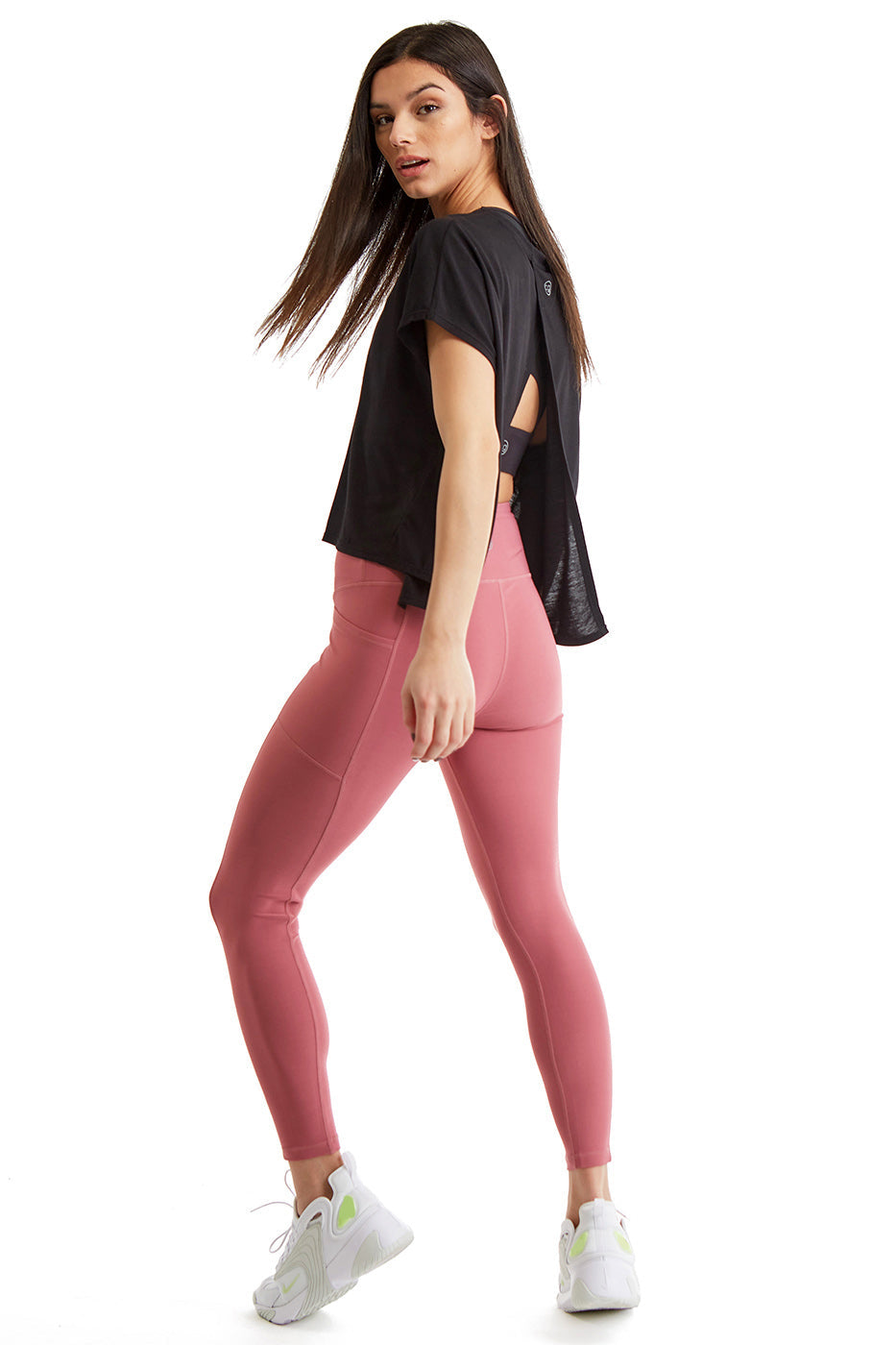 Women's 7/8 Leggings with Side Phone Pockets — Compression Double Knit