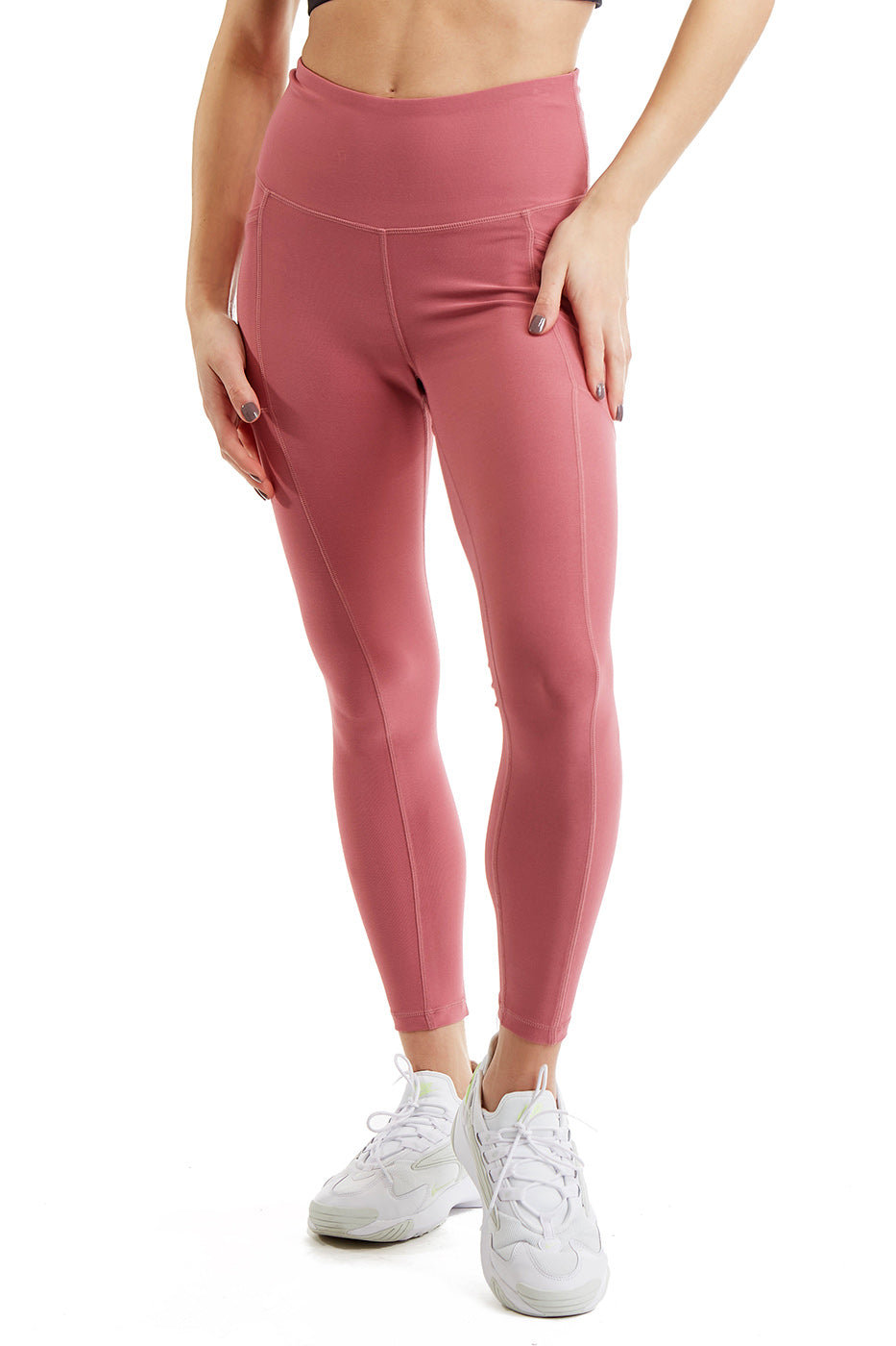 Women's 7/8 Leggings with Side Phone Pockets — Compression Double Knit