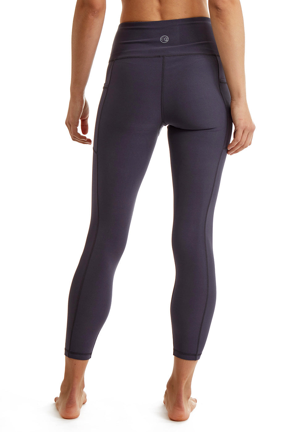 Women's 7/8 Leggings with Side Phone Pockets — Compression Double Knit