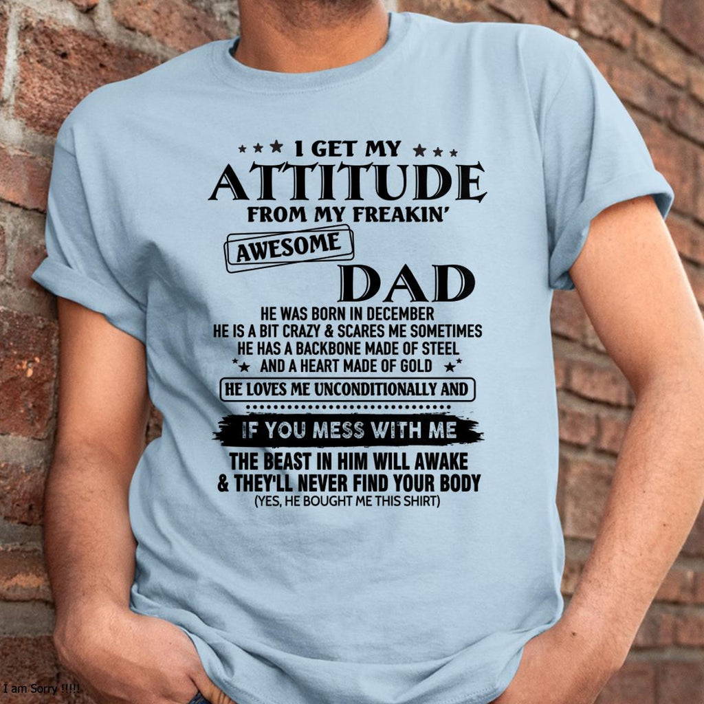 December - Gift For Son and Daughter From Dad - NGHL12 - (SKU-TDADC-12)