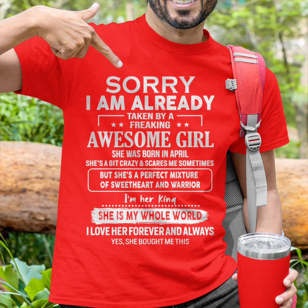 April - Awesome Girl - Perfect Gift For Your Boyfriend, Husband From Wife - NGHL04  (SKU04-86MT-04)