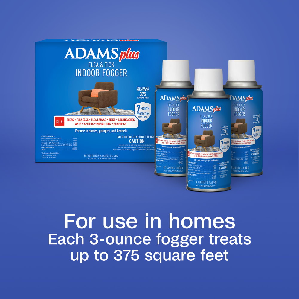 Adams Complete Indoor & Outdoor Flea Treatment System for Large Dogs 31–60 lbs Bundle