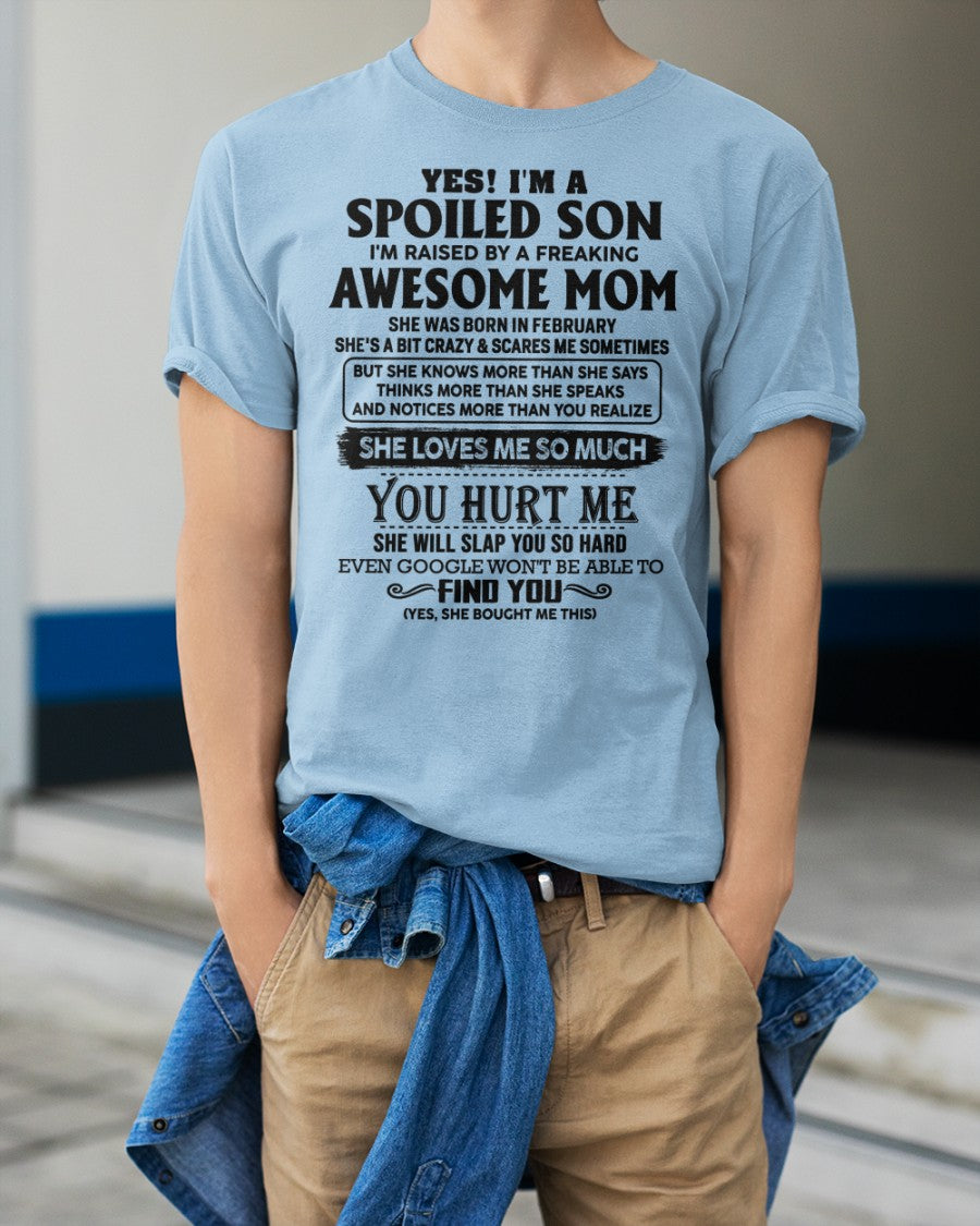 February - Awesome Mom - Perfect gift for your son From Mom NGHL02 (SKU-SPW-02)