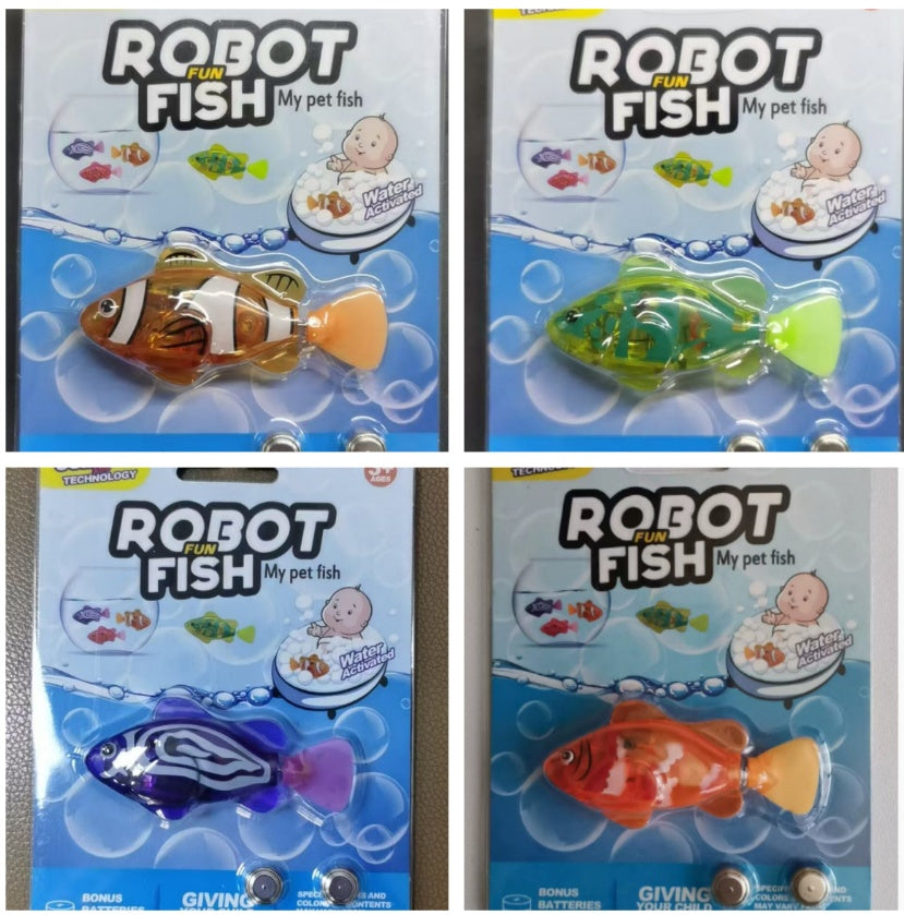 Pet Fish Simulation Light-Activated Clownfish Bathing And Splashing Toy
