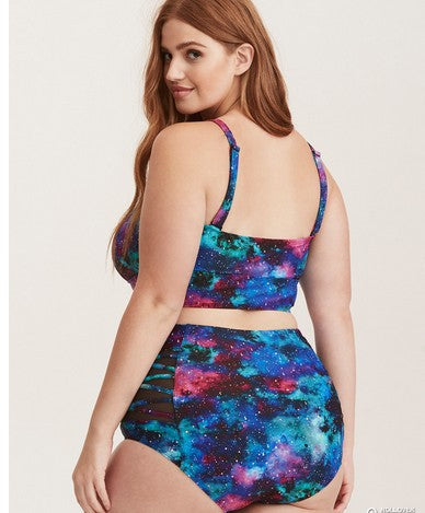 Plus Size Printed Bikini Swimsuit