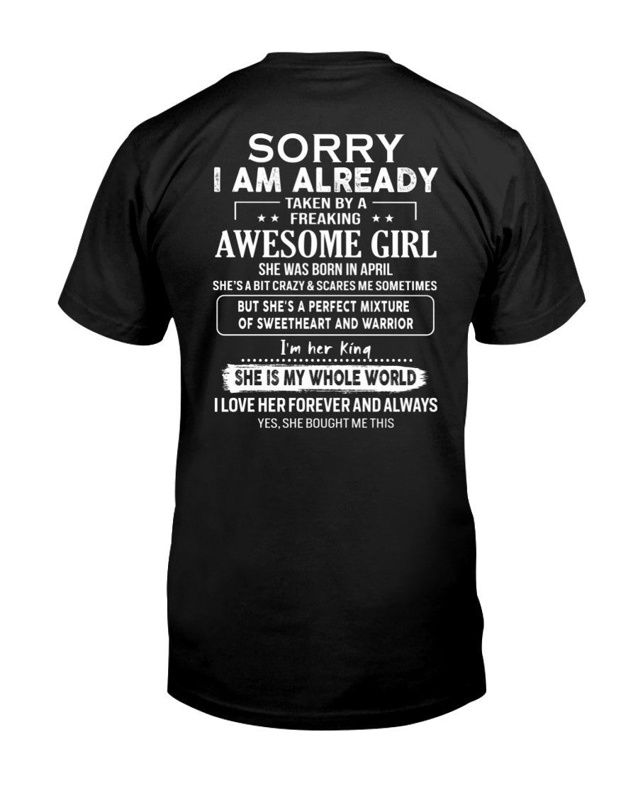April - Awesome girl - Perfect gift for your boyfriend - (SKU04-86-04) - From Wife NGHL04