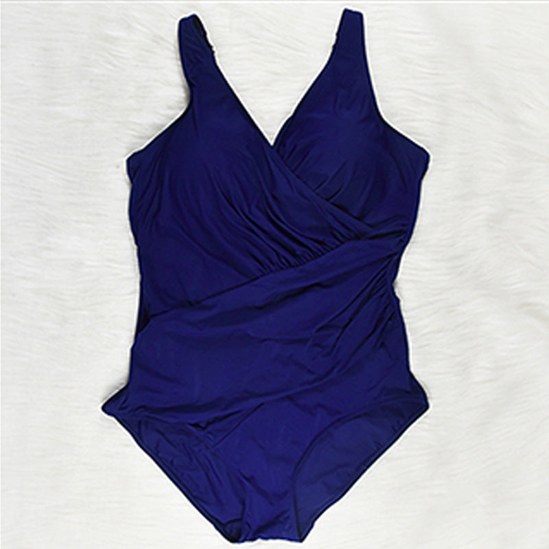 Plus Size High Waist One-Piece Swimsuit
