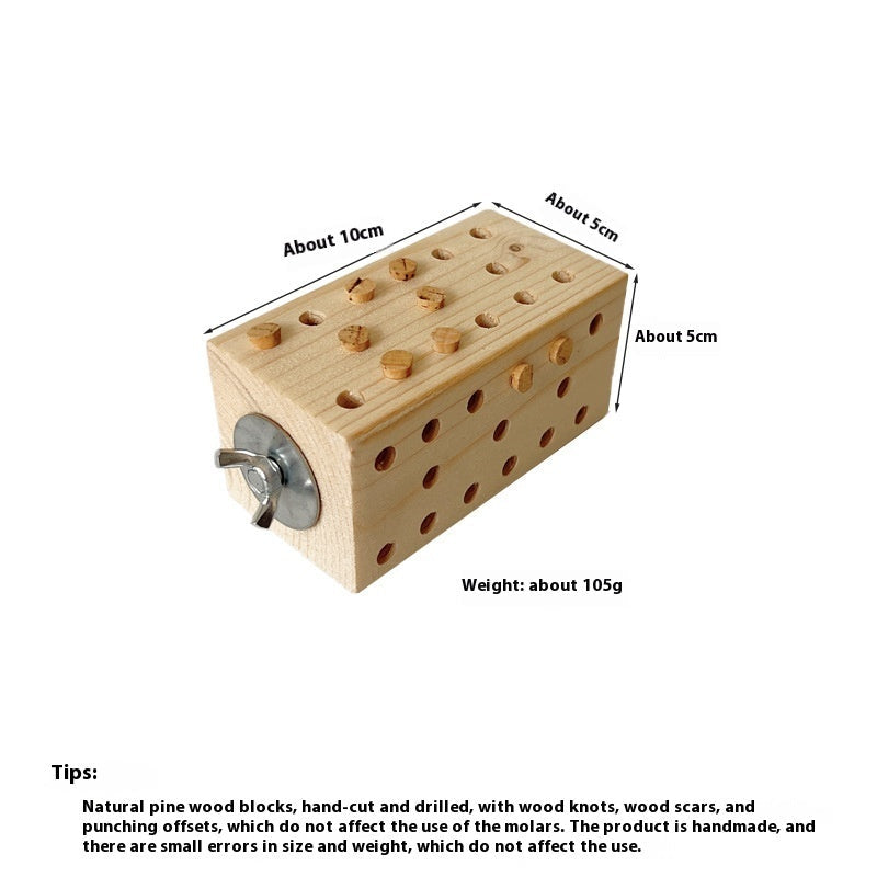 Parrot Educational Toy For Gnawing Wood