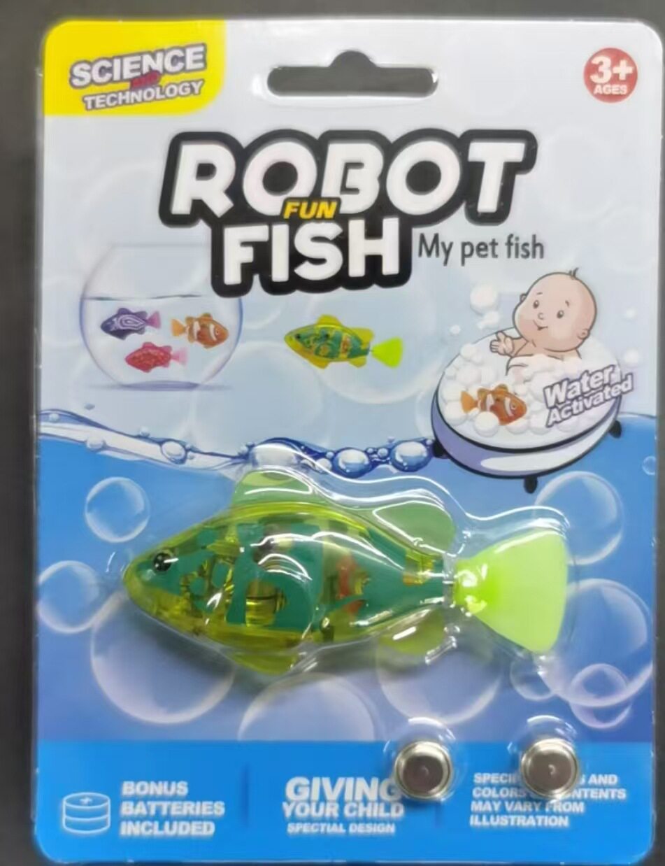 Pet Fish Simulation Light-Activated Clownfish Bathing And Splashing Toy