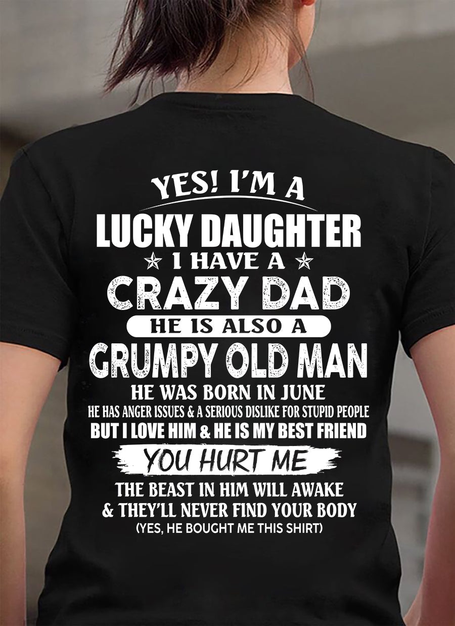 June - Awesome Grumpy Old Dad - Special gift for your daughter From Dad - NGHL06 (SKU10-50-06)