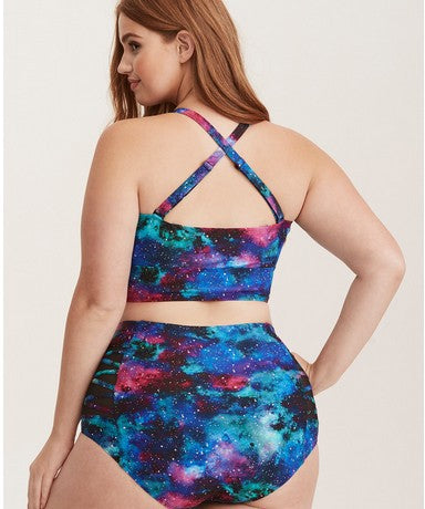 Plus Size Printed Bikini Swimsuit