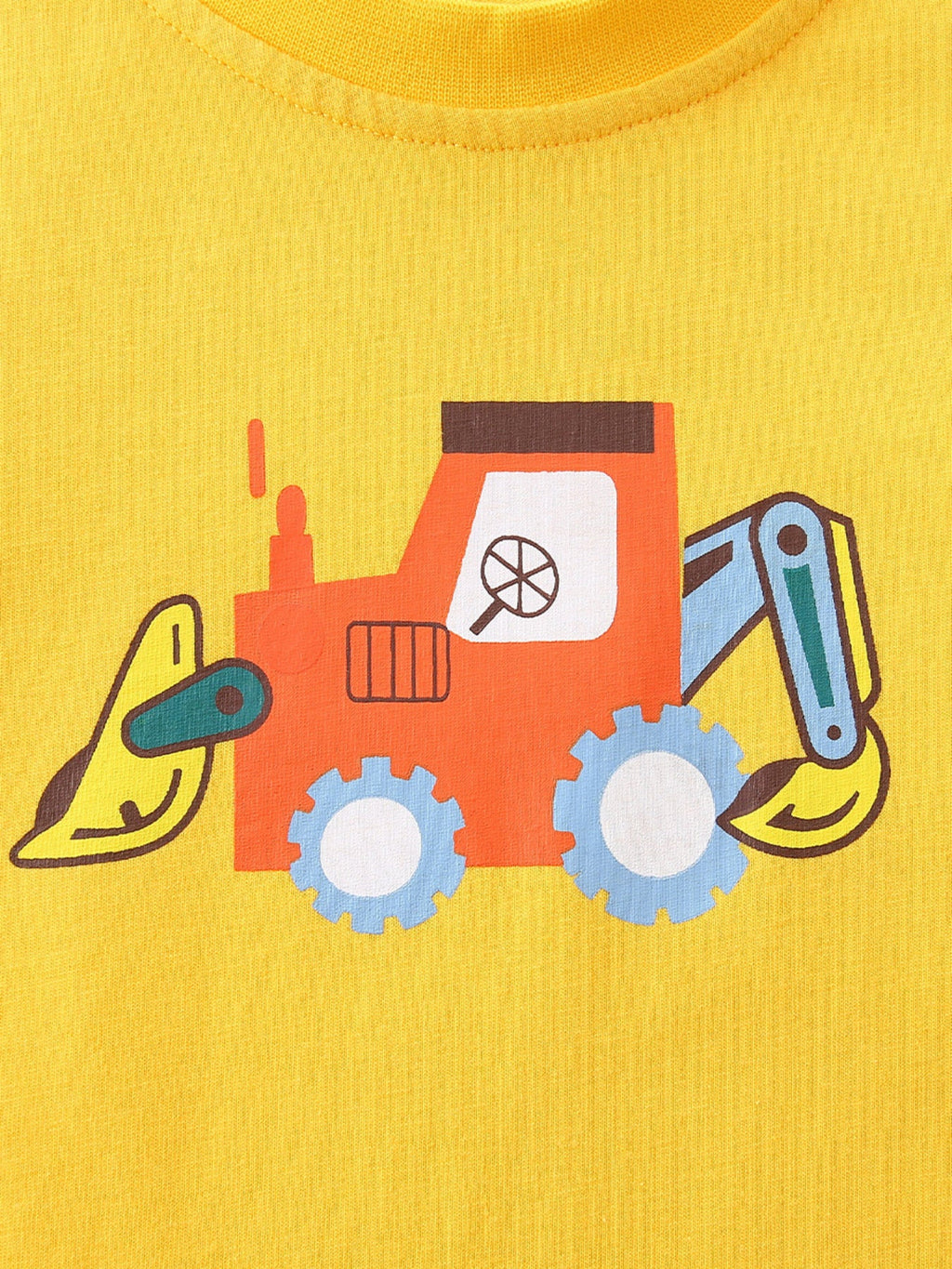 Children's Cartoon Excavator Long Sleeve T-Shirt