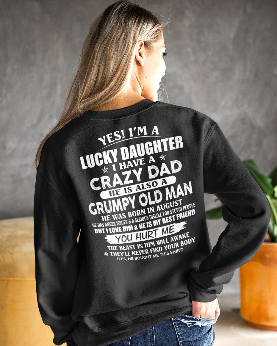 August - Awesome Grumpy Old Dad - Special gift for your daughter From Dad - NGHL08 (SKU10-50-08)