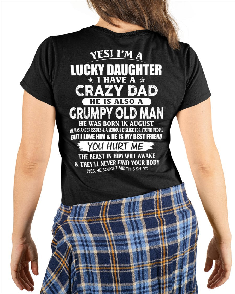 August - Awesome Grumpy Old Dad - Special gift for your daughter From Dad - NGHL08 (SKU10-50-08)