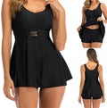 Plus Size Solid Color Bikini Swimsuit