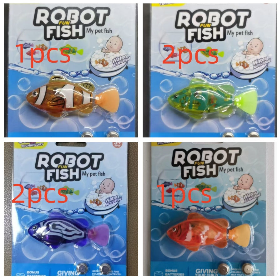 Pet Fish Simulation Light-Activated Clownfish Bathing And Splashing Toy