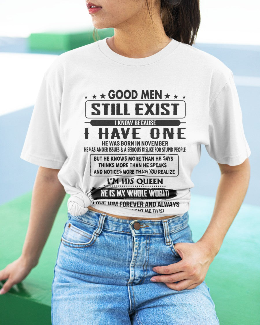 November - Good men Still Exist - gift for your girlfriend, wife from Husband - NGHL11 (SKU-GM-11)