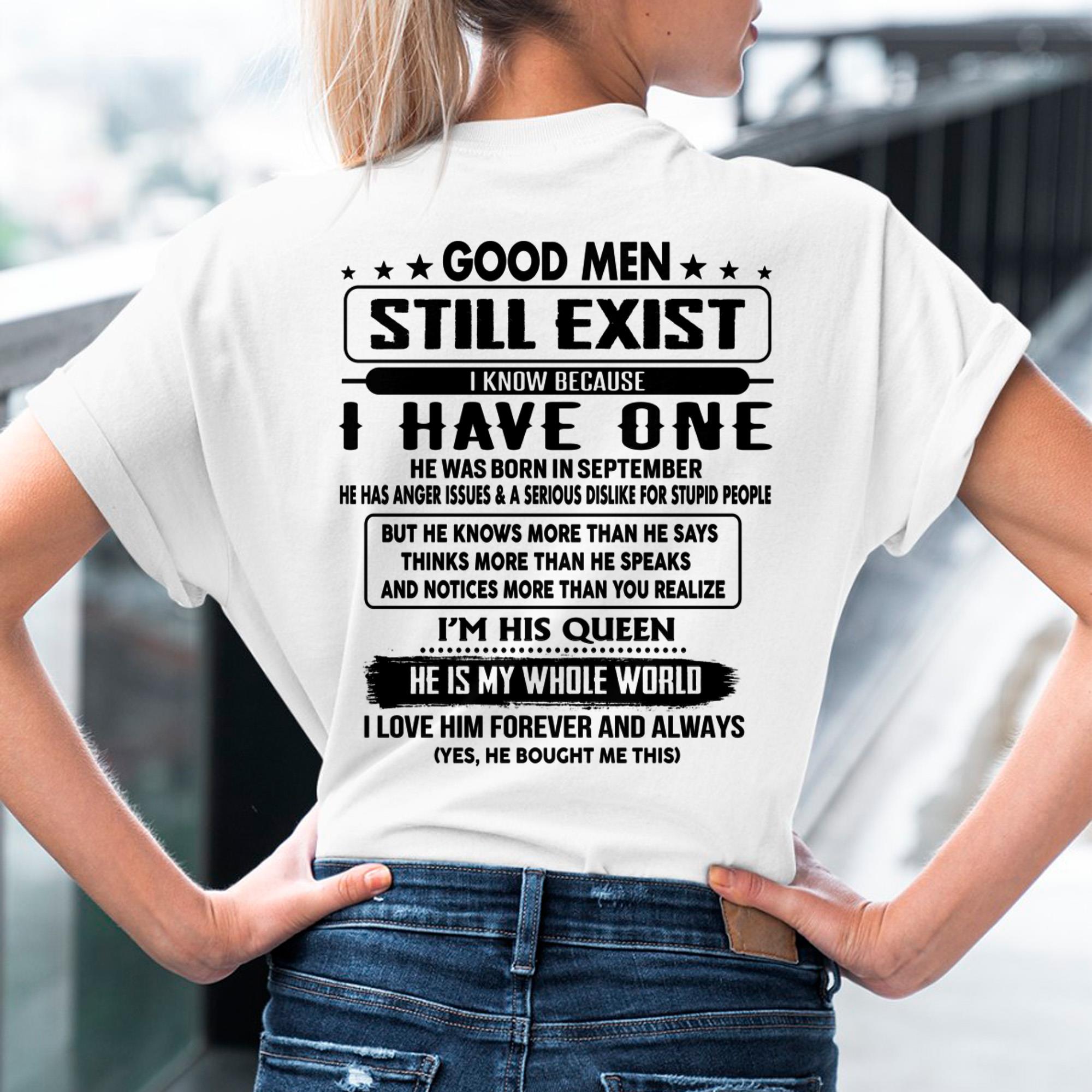 September - Good men Still Exist - gift for your girlfriend, wife from Husband - NGHL09 (SKU-GMSAU-09)