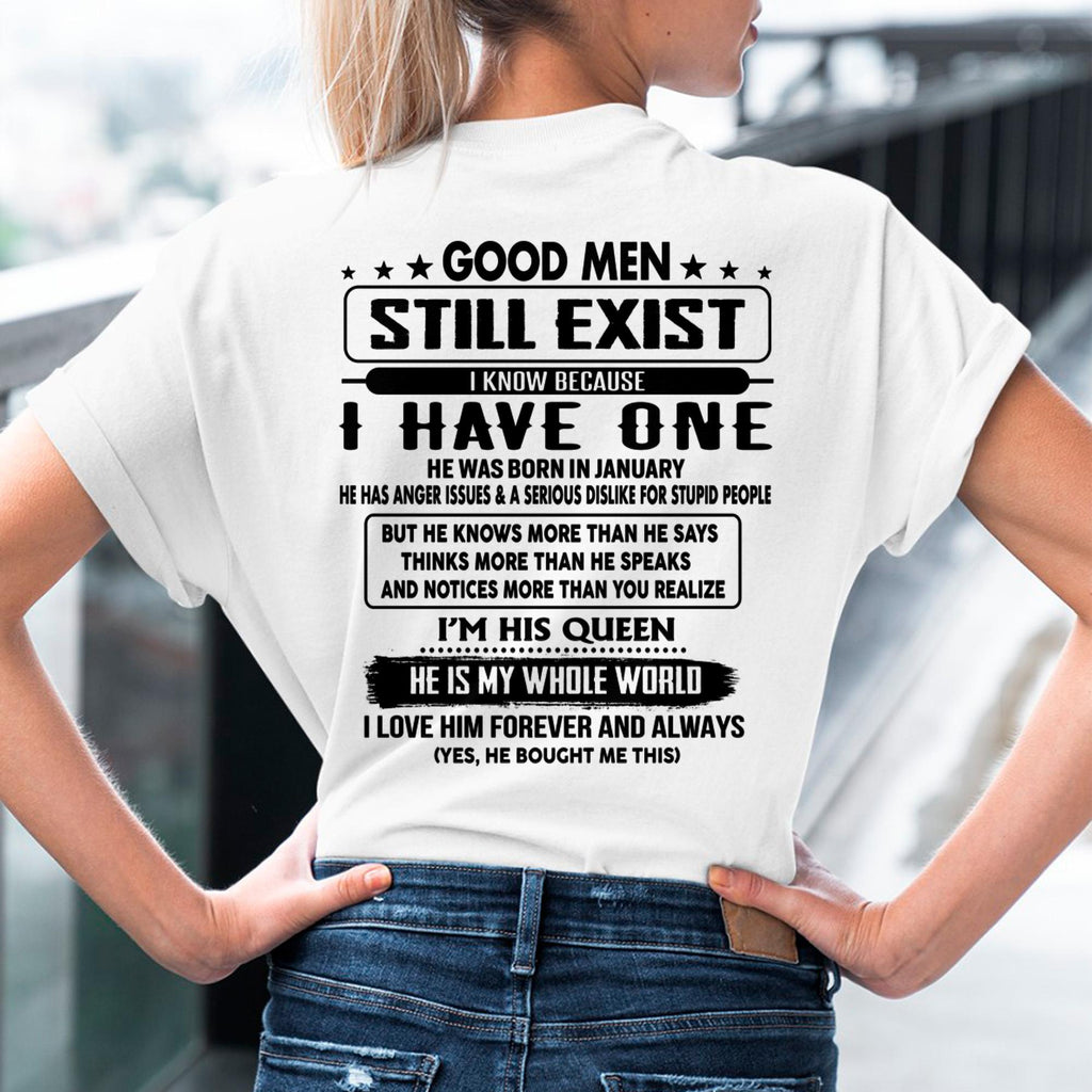 January - Good men Still Exist - gift for your girlfriend, wife from Husband - NGHL01 (SKU-GMSAU-01)