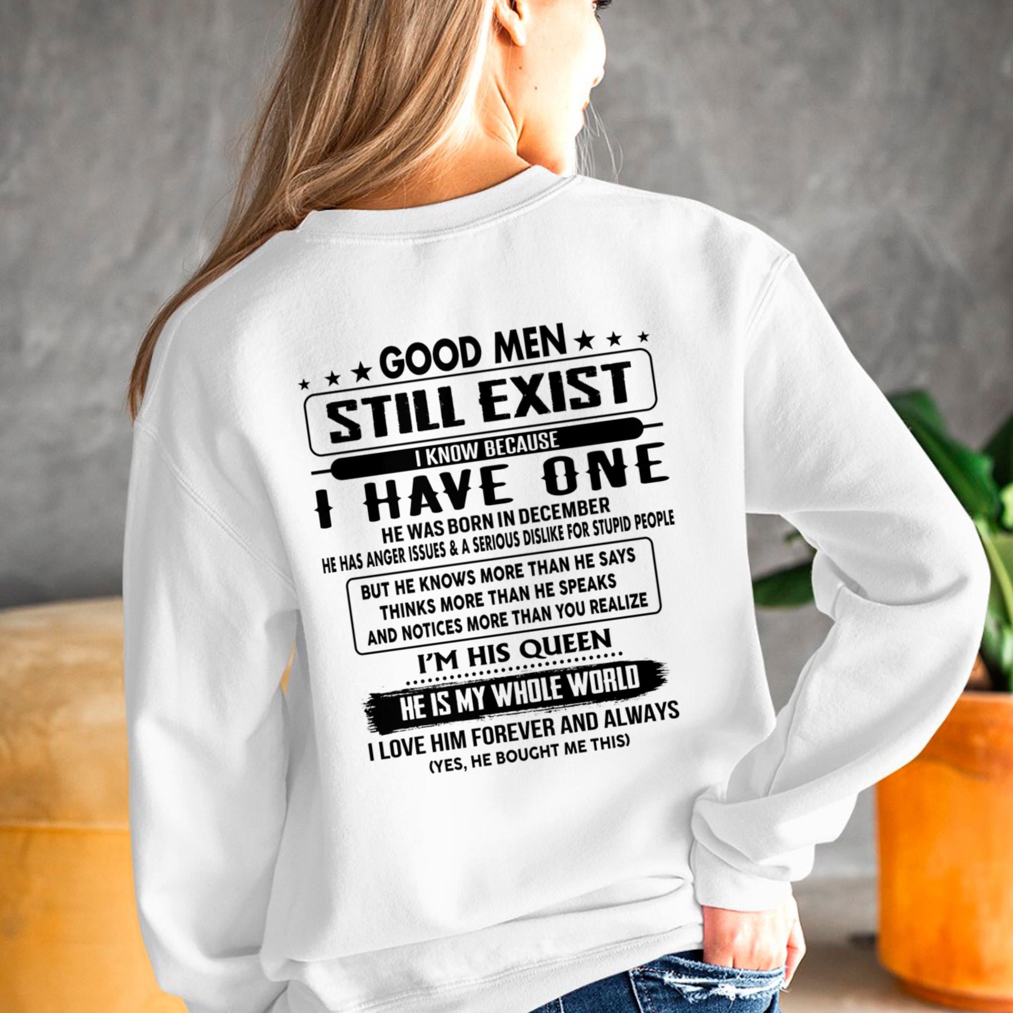 December - Good men Still Exist - gift for your girlfriend, wife from Husband - NGHL12 (SKU-GMSAU-12)