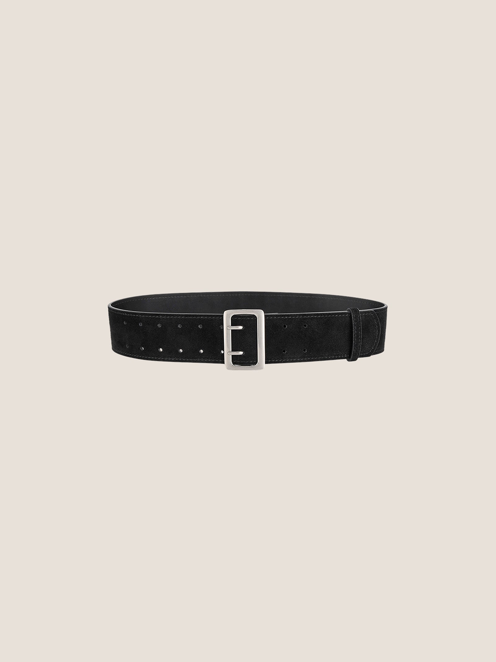 Cowhide Wide Retro Matte Belt
