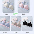 New Pure Cotton Double Button Breastfeeding Bra With Thin Gathered