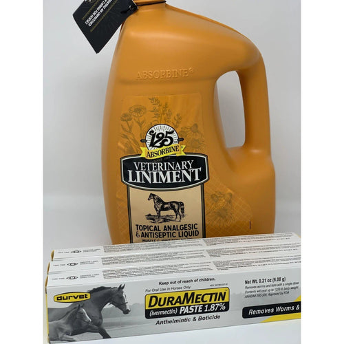 Absorbine Liniment and Wormer bundle Gallon Plus 3-Pack Wormer Bundle