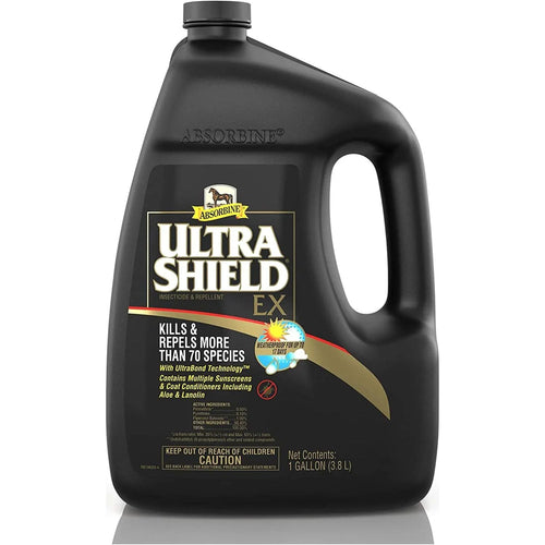 Absorbine UltraShield EX Insecticide Fly Spray Waterproof 17 Days Gallon