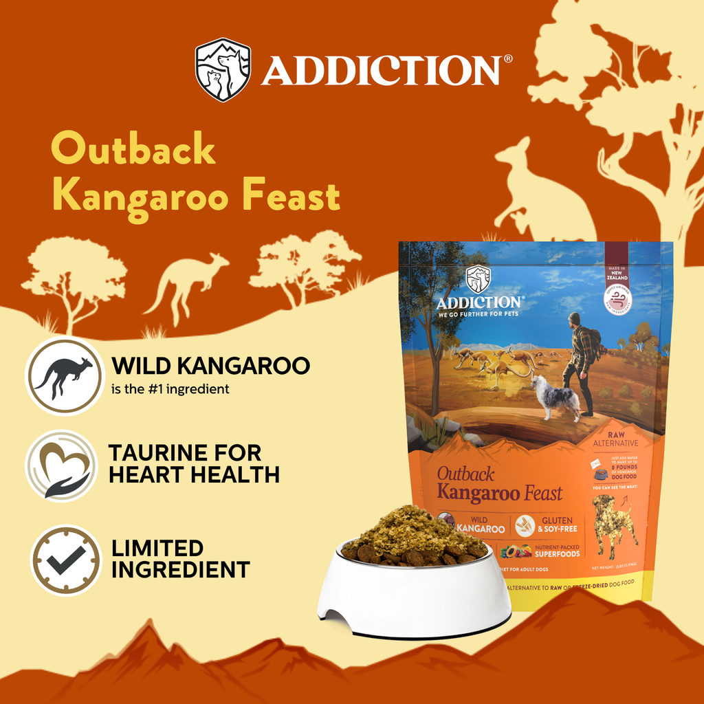 Addiction Outback Kangaroo Feast & Wild Kangaroo & Apples Dry Dog Food Bundle