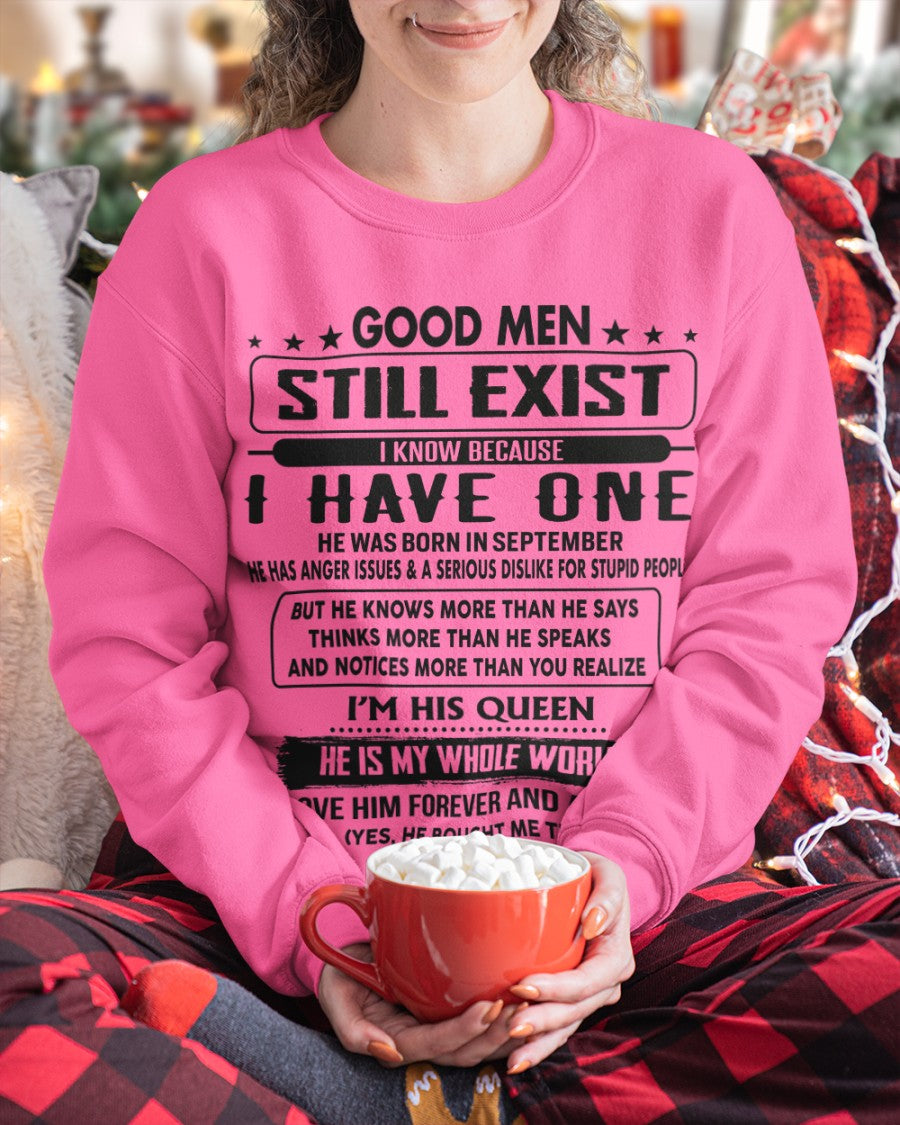 September - Good men Still Exist - gift for your girlfriend, wife from Husband - NGHL09 (SKU-GM-09)