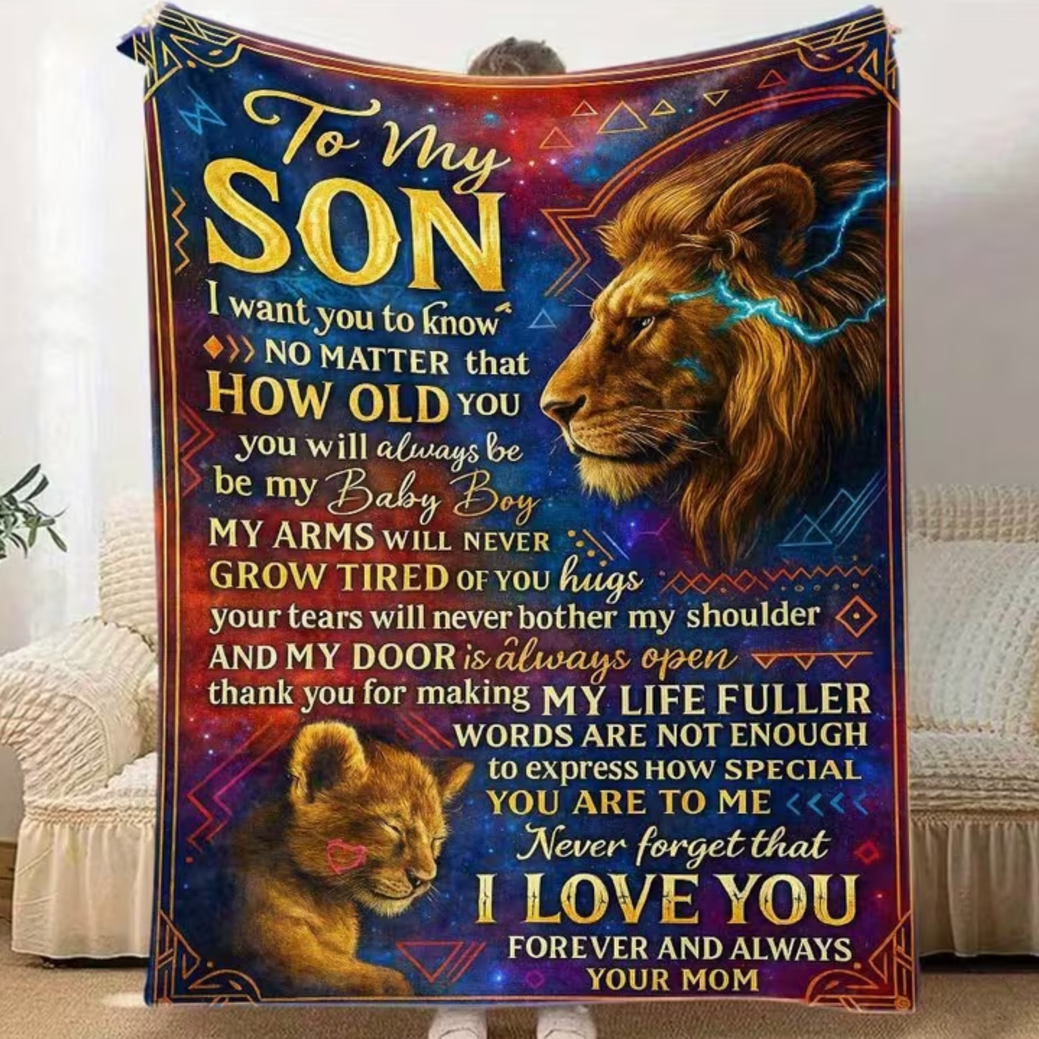 To My Son Blanket – A Cozy Hug from Mom