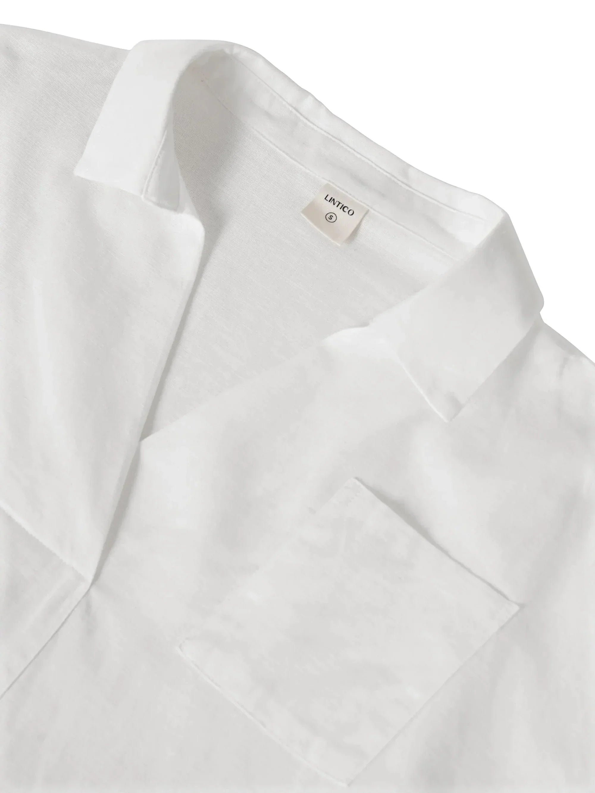 Linen Oversized Fit Pocket Shirt ELOWEN
