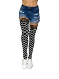 Game Day! - Black & Grey Thigh-Highs