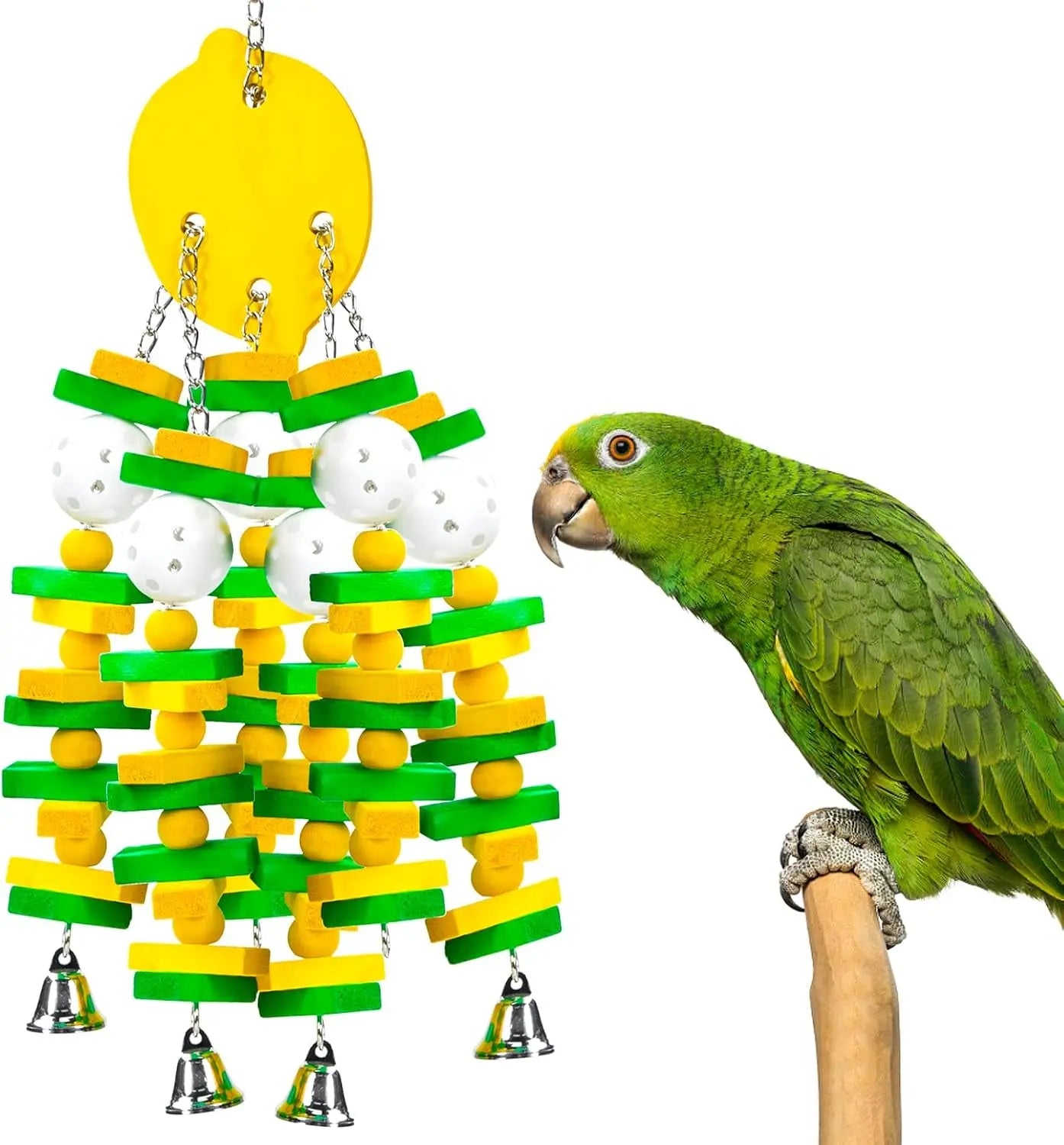 Large Parrot Chew Toy 22” for Macaws, African Grey, Cockatoo & Amazon Birds