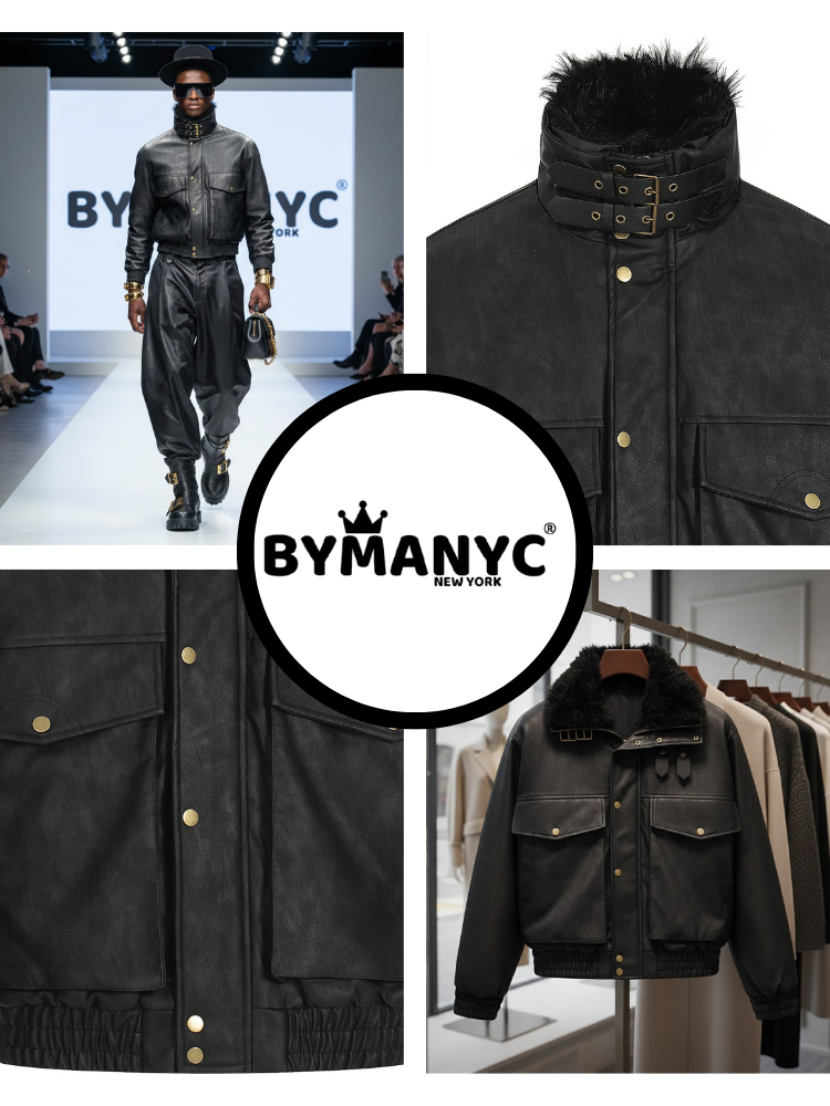 Men's Jacket VEGAN NOLITA NYFW Colecction BYMANYC ® New York-2