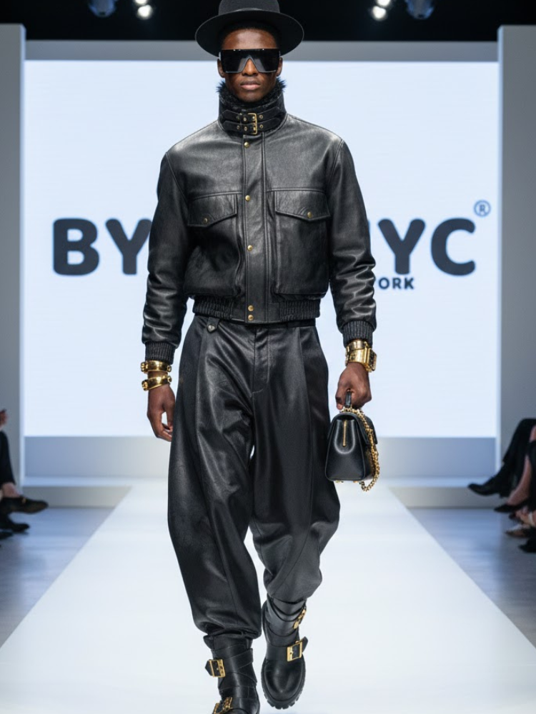 Men's Jacket VEGAN NOLITA NYFW Colecction BYMANYC ® New York-0