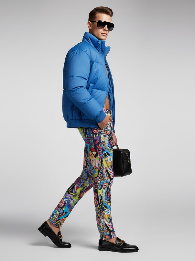 Men's Puffer Jacket TIMES SQUARE NYFW New Colecction BYMANYC ® New York-2